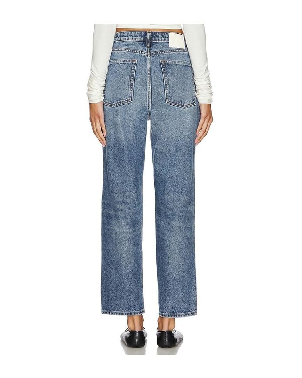 GRLFRND Blue Eva Relaxed 90's Jeans