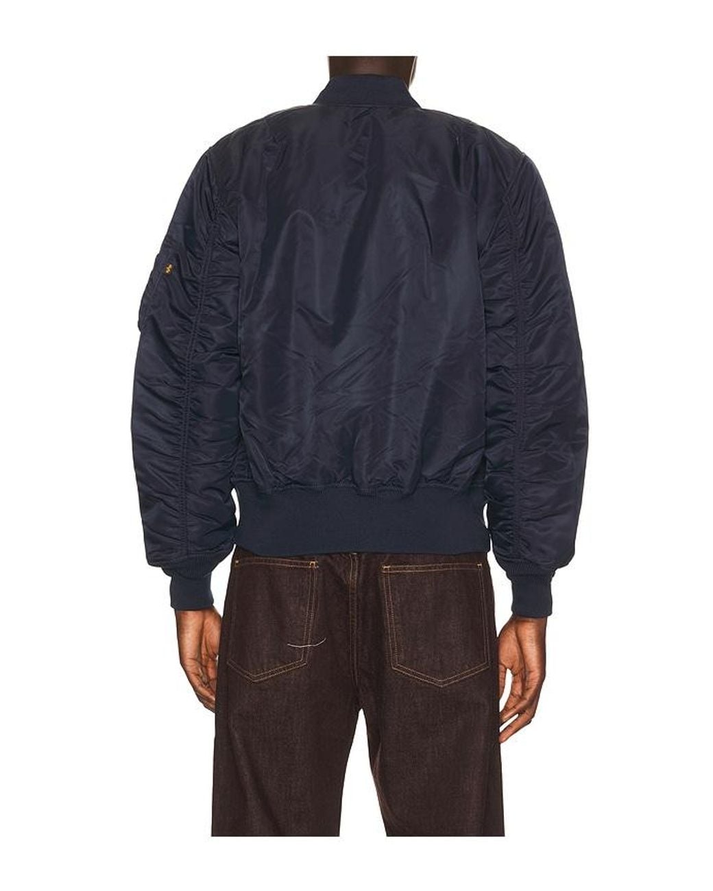 Alpha Industries Blue Ma-1 Heritage Fit Flight Jacket for men