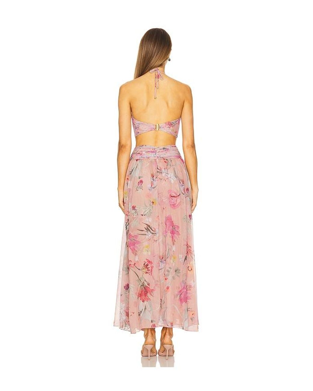 PATBO White Lily Flower Maxi Dress