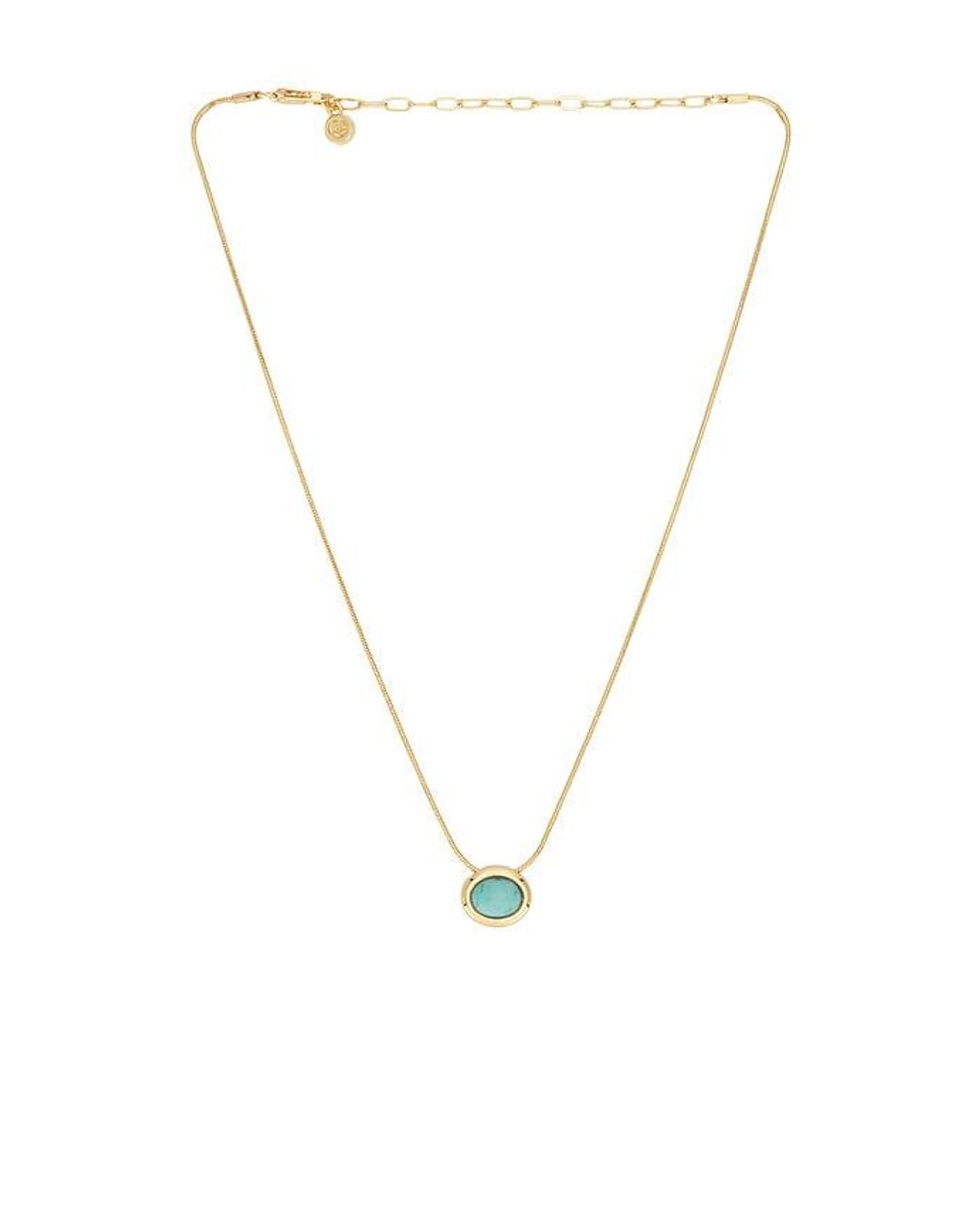 Ettika Metallic Donut Crystal Pendant Necklace