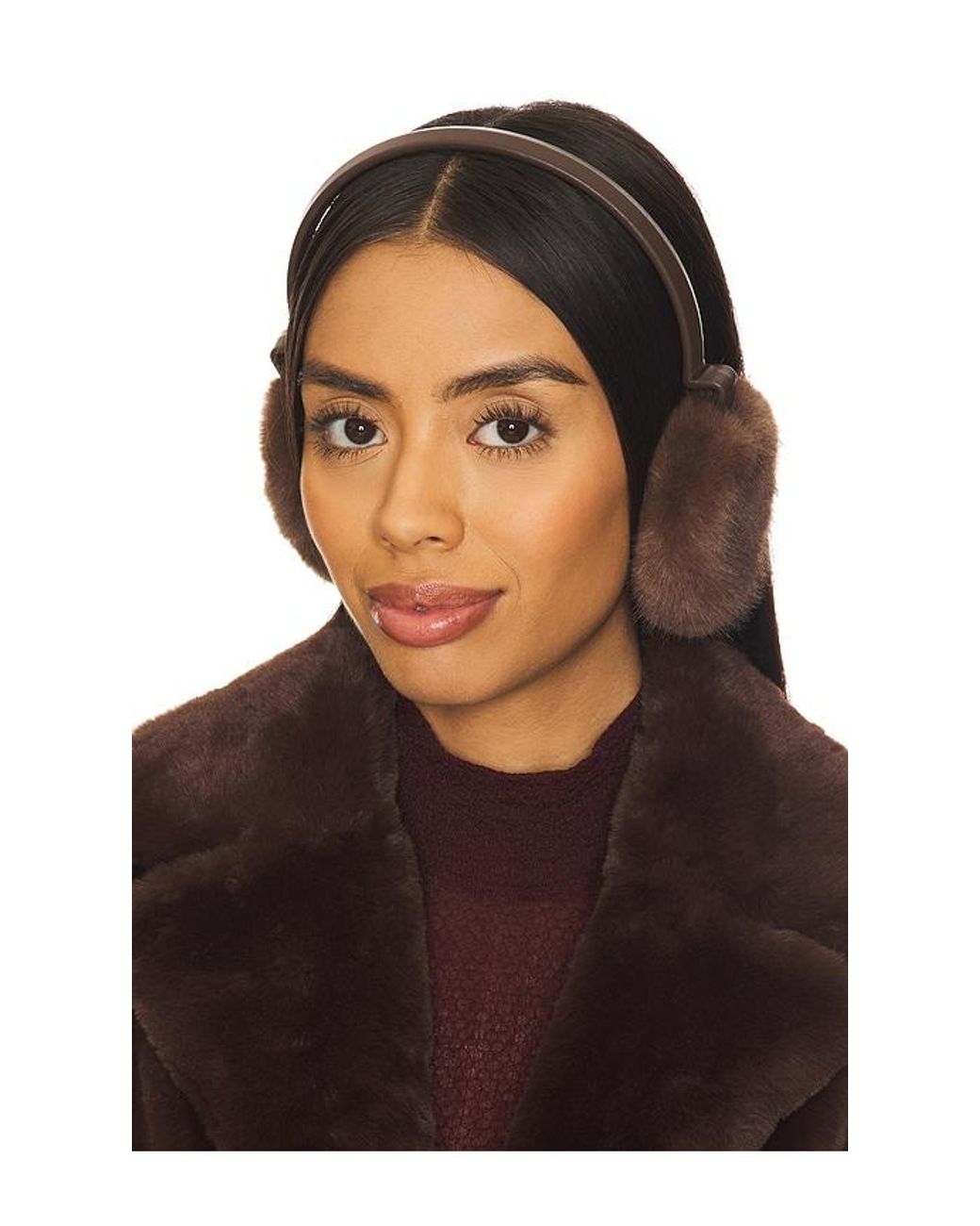 Jocelyn‎ Faux Fur Earmuffs Chestnut Brown One Size New Jocelyn Faux Fox Earmuffs | Shopbop main image 3