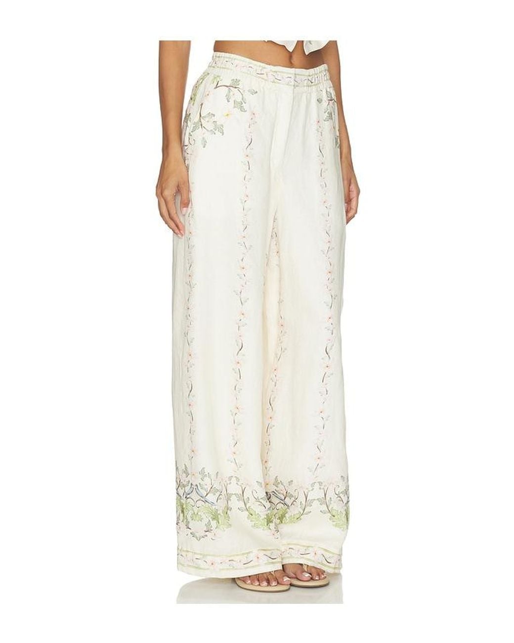 Agua Bendita White Tota Anhelo Pant