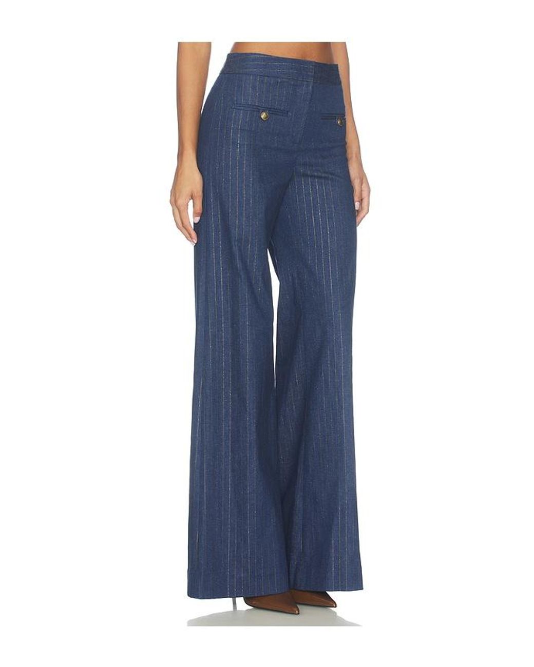 Veronica Beard Blue Ledger Pant
