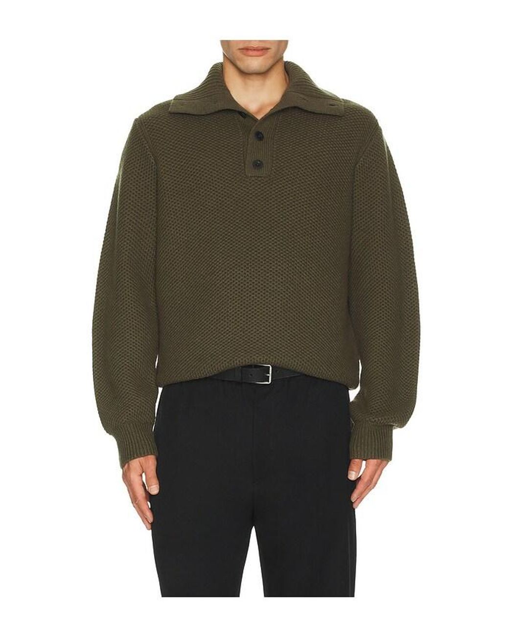Vince Green Long Sleeve Mockneck Sweater for men