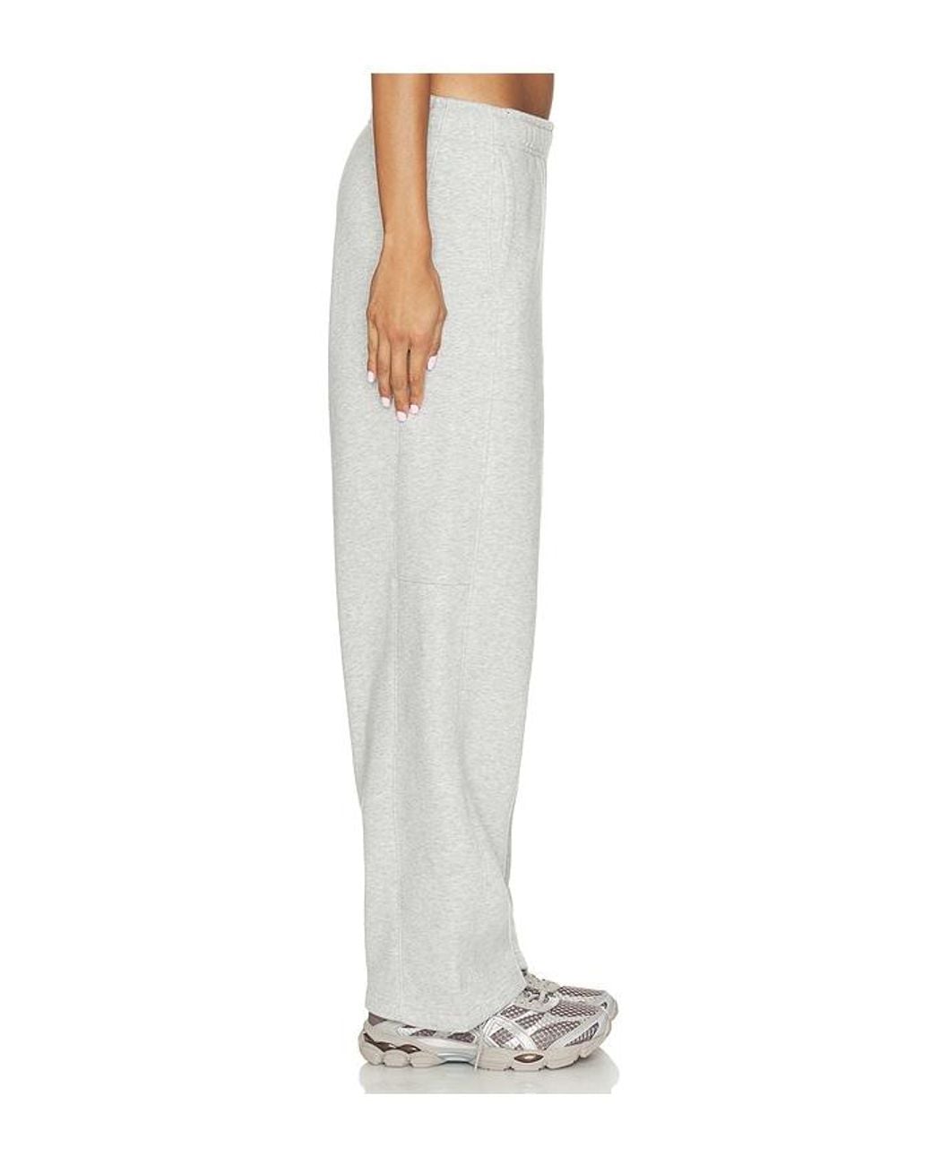WellBeing + BeingWell White Robin Barrel Sweatpant