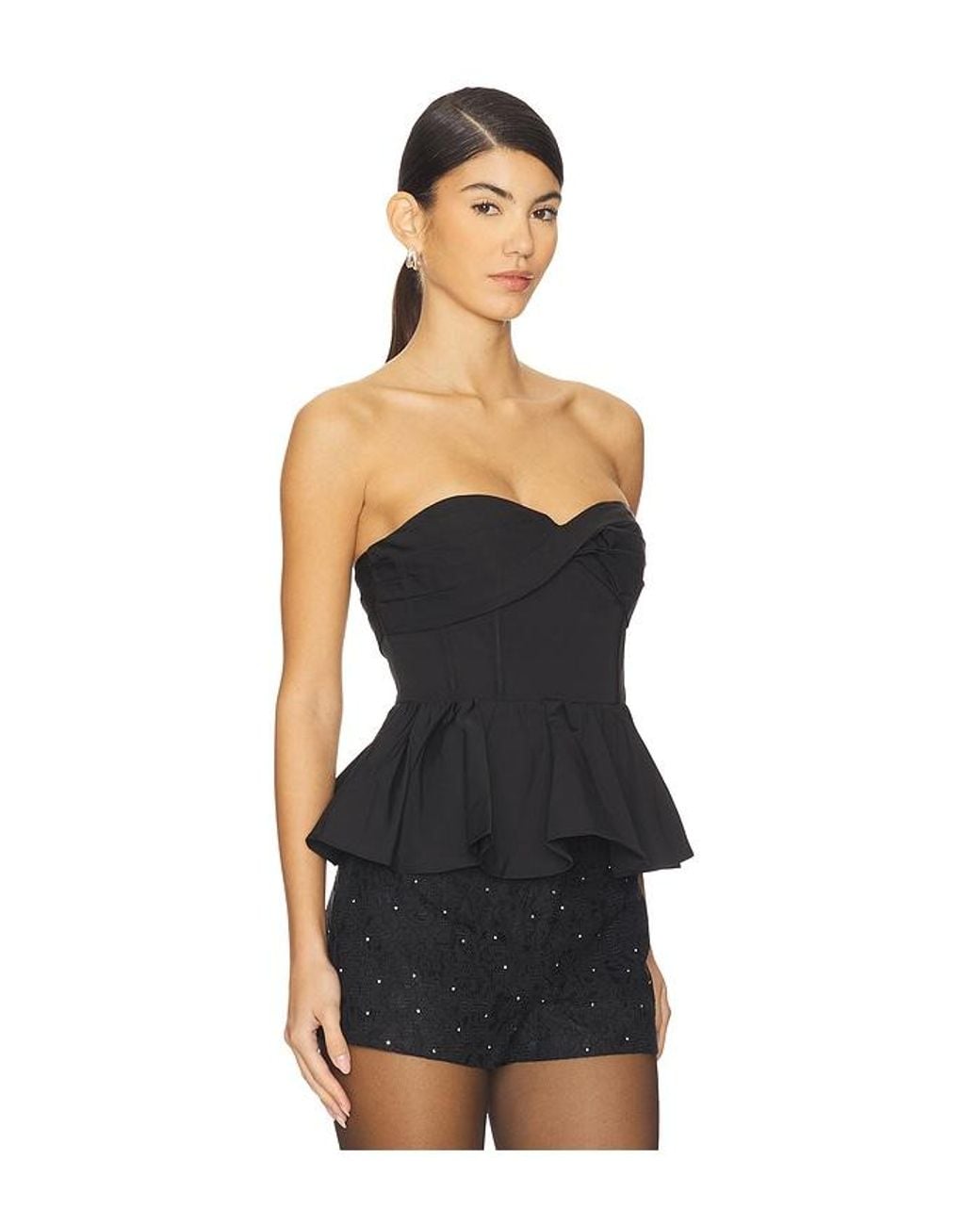 Astr Black Melia Top