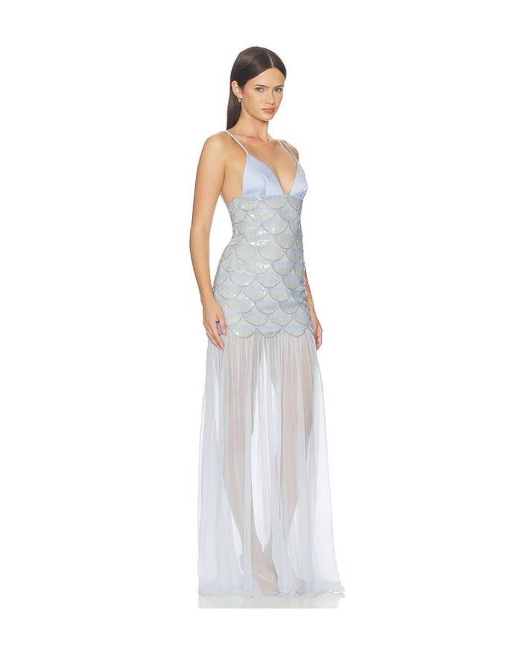 retroféte White Eileyn Embroidered Dress