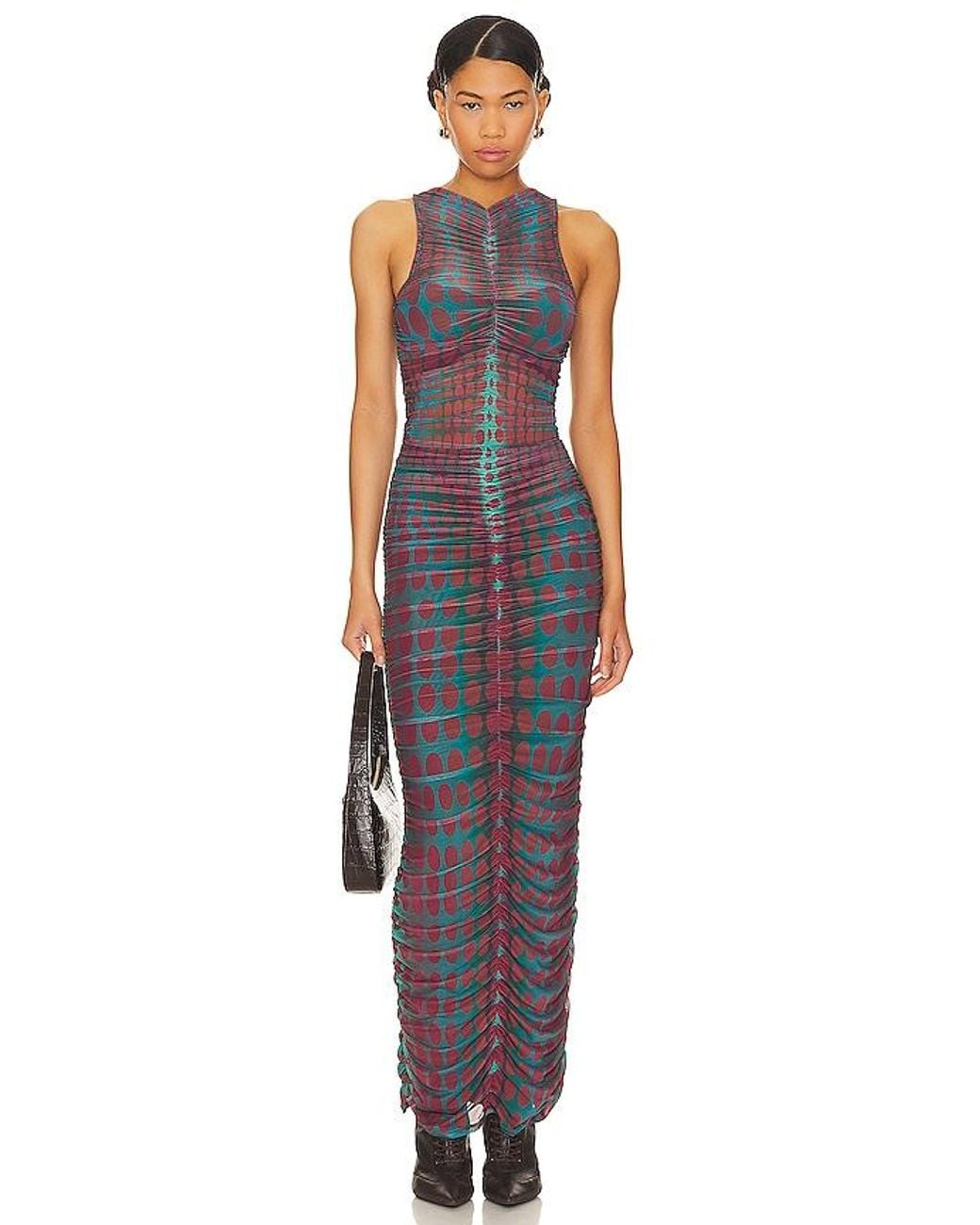 AFRM Peyton Maxi Dress in Blue | Lyst
