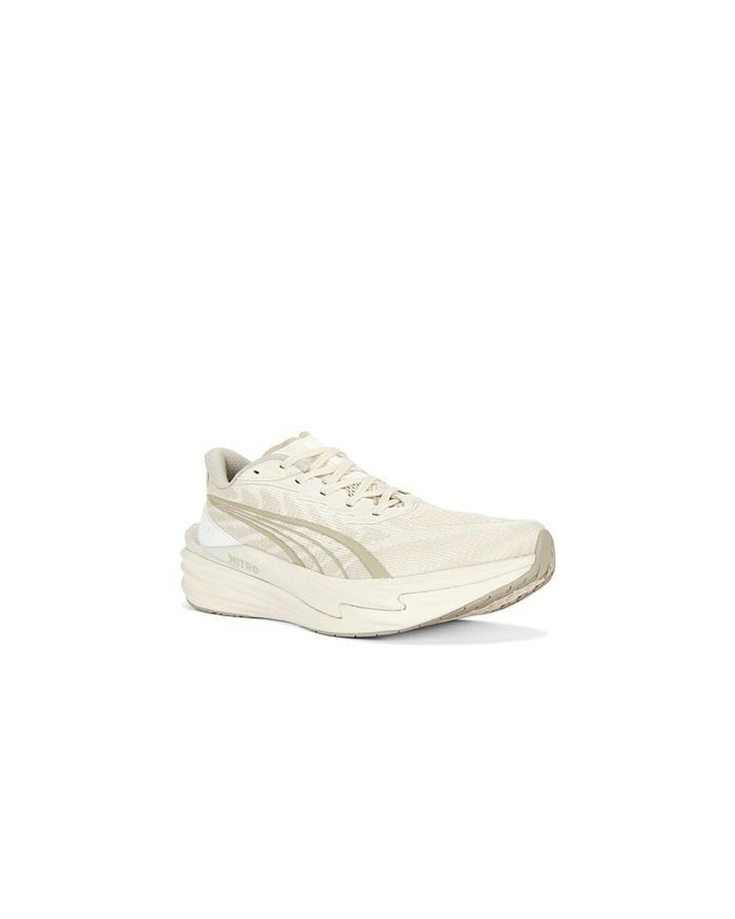PUMA White Deviate Nitro 4 Sneaker