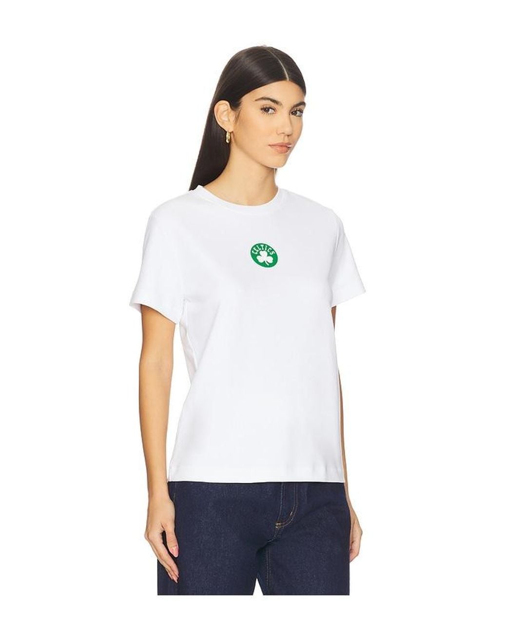 Terez White X Revolve Celtics Basic Logo Tee
