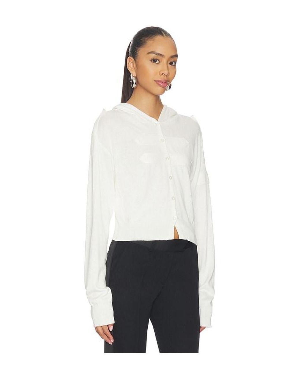 Nii HAI White Button Up Cardigan