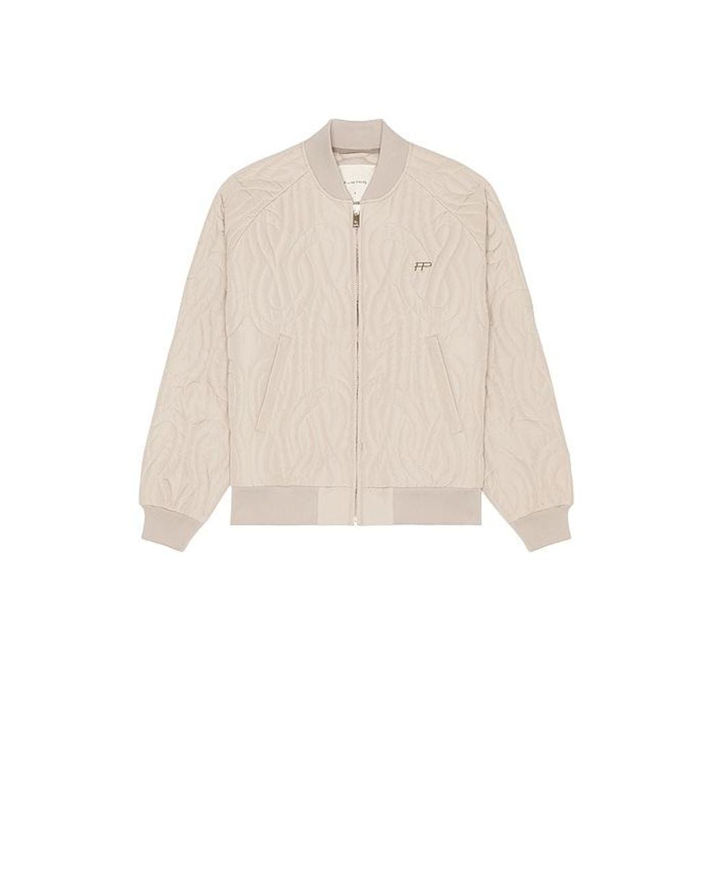 Filling Pieces Blue Quilted Bomber Jacket for men