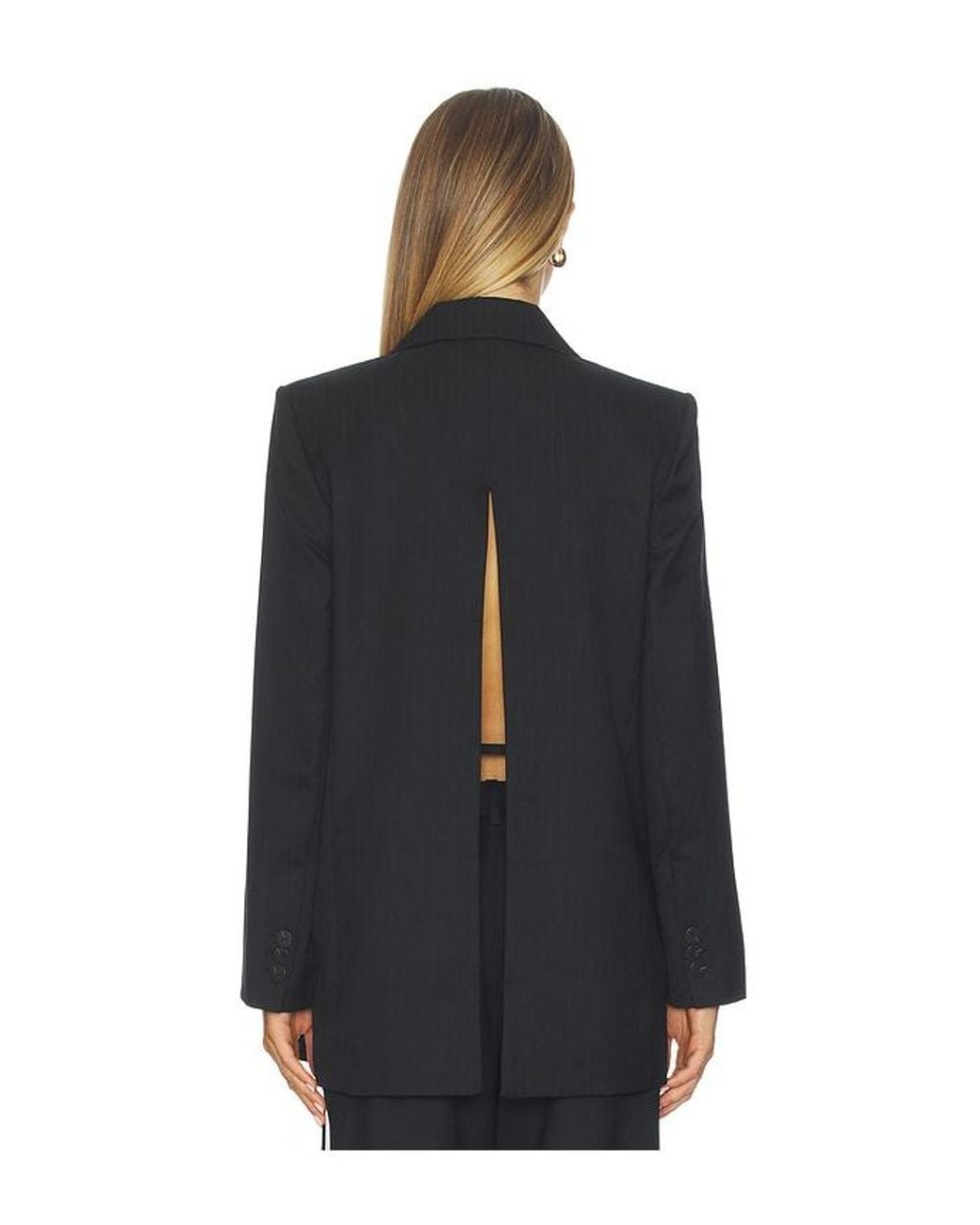 St. Agni Black Split Back Blazer