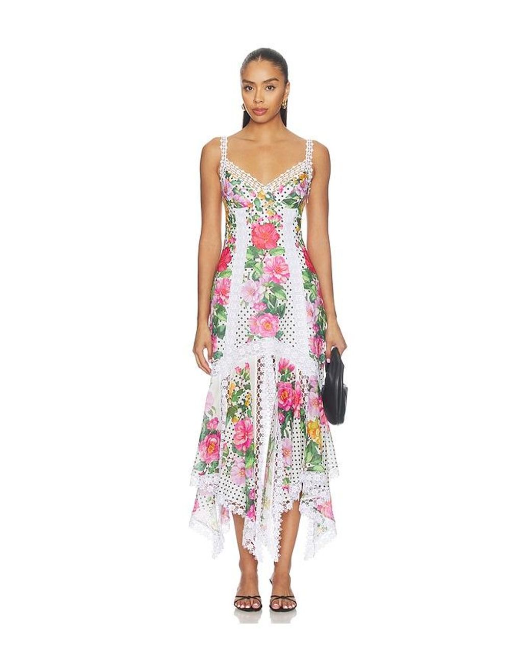 Charo Ruiz White Rosario Long Dress