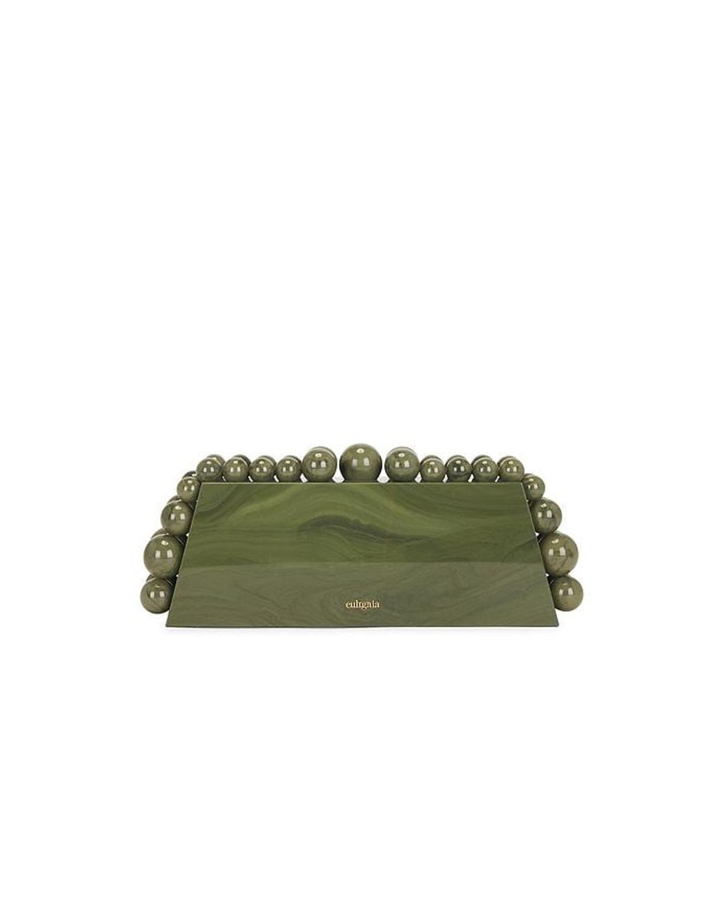 Cult Gaia Green Eos Lungo Clutch