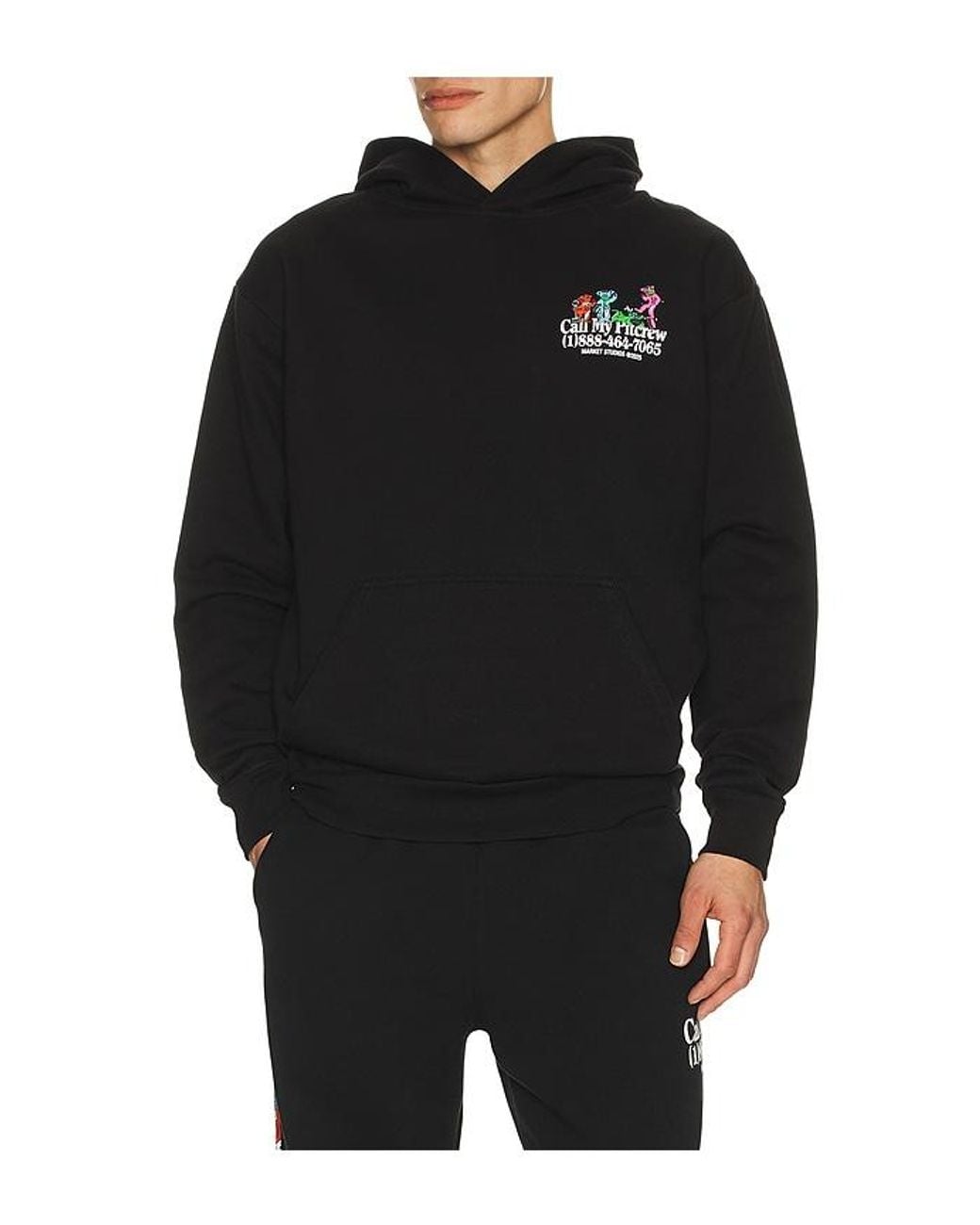 Market Black X Grateul Dead Call My Pitcrew Hoodie for men