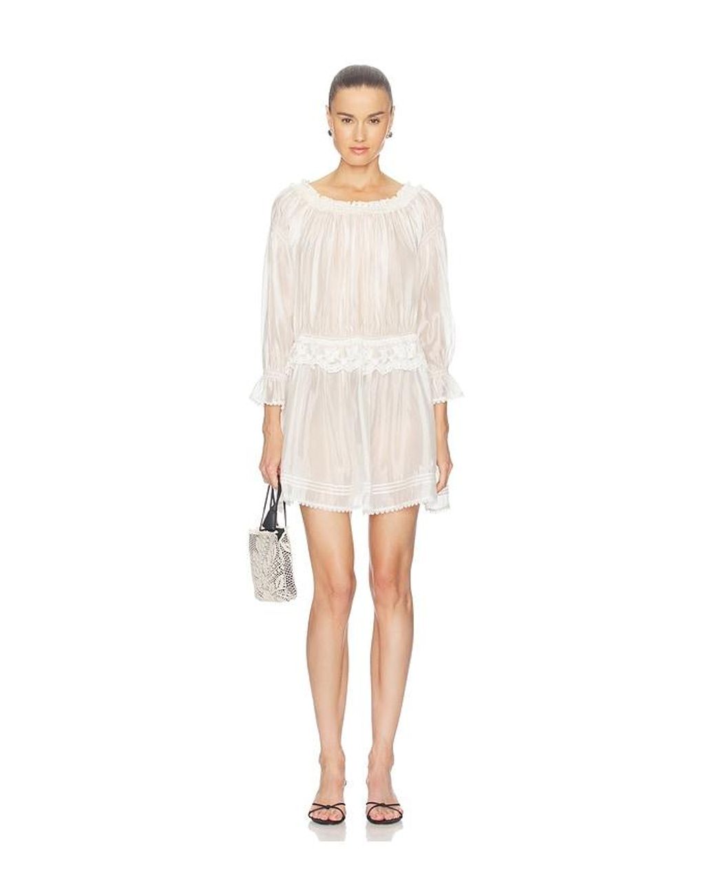 THE GARMENT White Gilian Baby Doll Dress