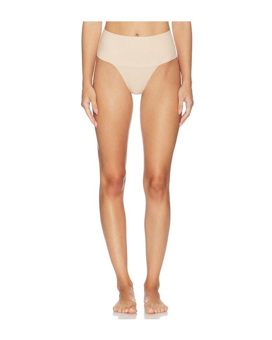 Spanx White Supersmooth Undie-Tectable Cotton Thong
