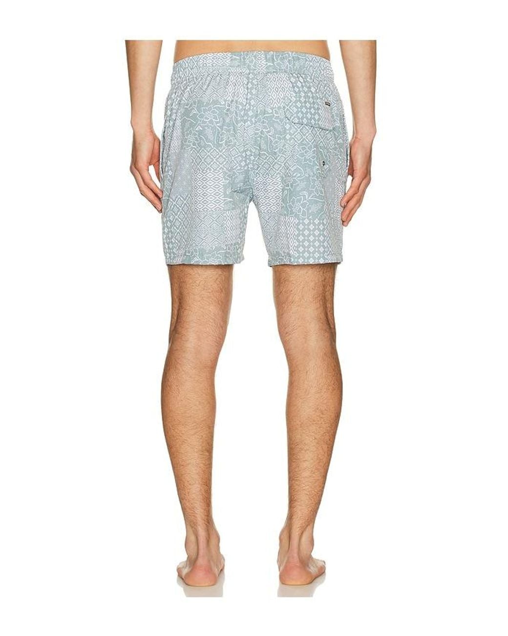 Vintage Summer Blue 4 Way Stretch Volleys for men