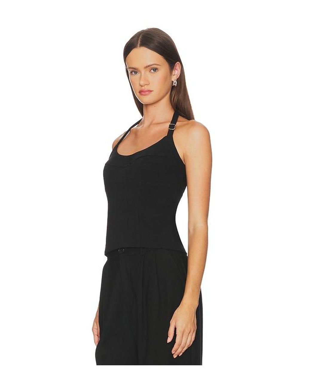 SOVERE Black Demi Top