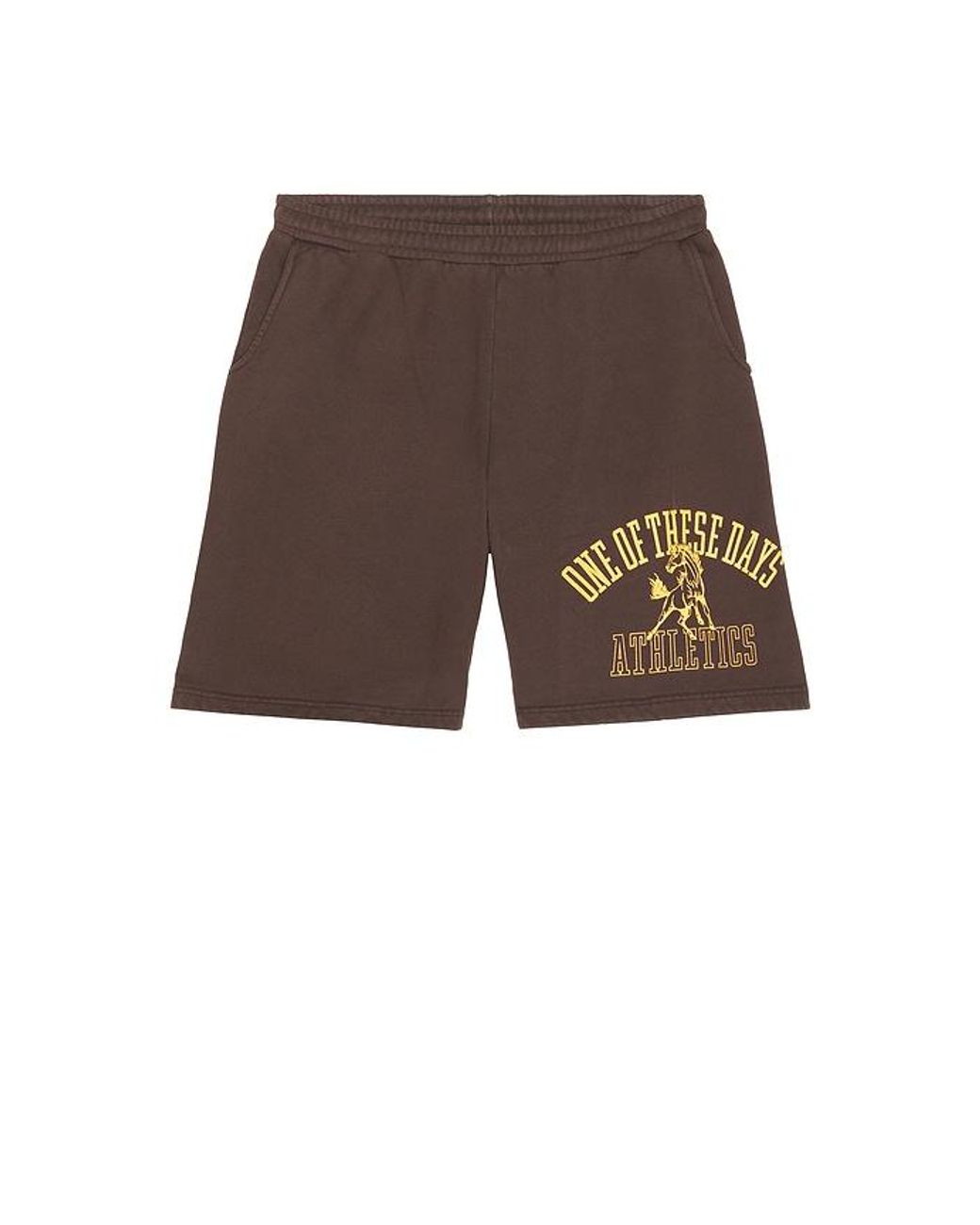 One Of These Days Brown Mustang Athletics Sweat Short for men
