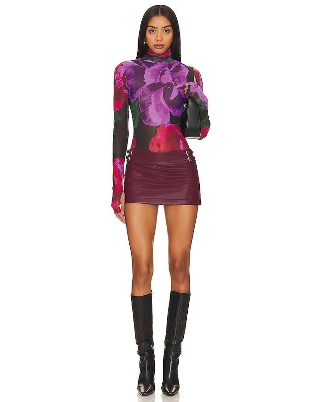 AFRM Red Zadie Top
