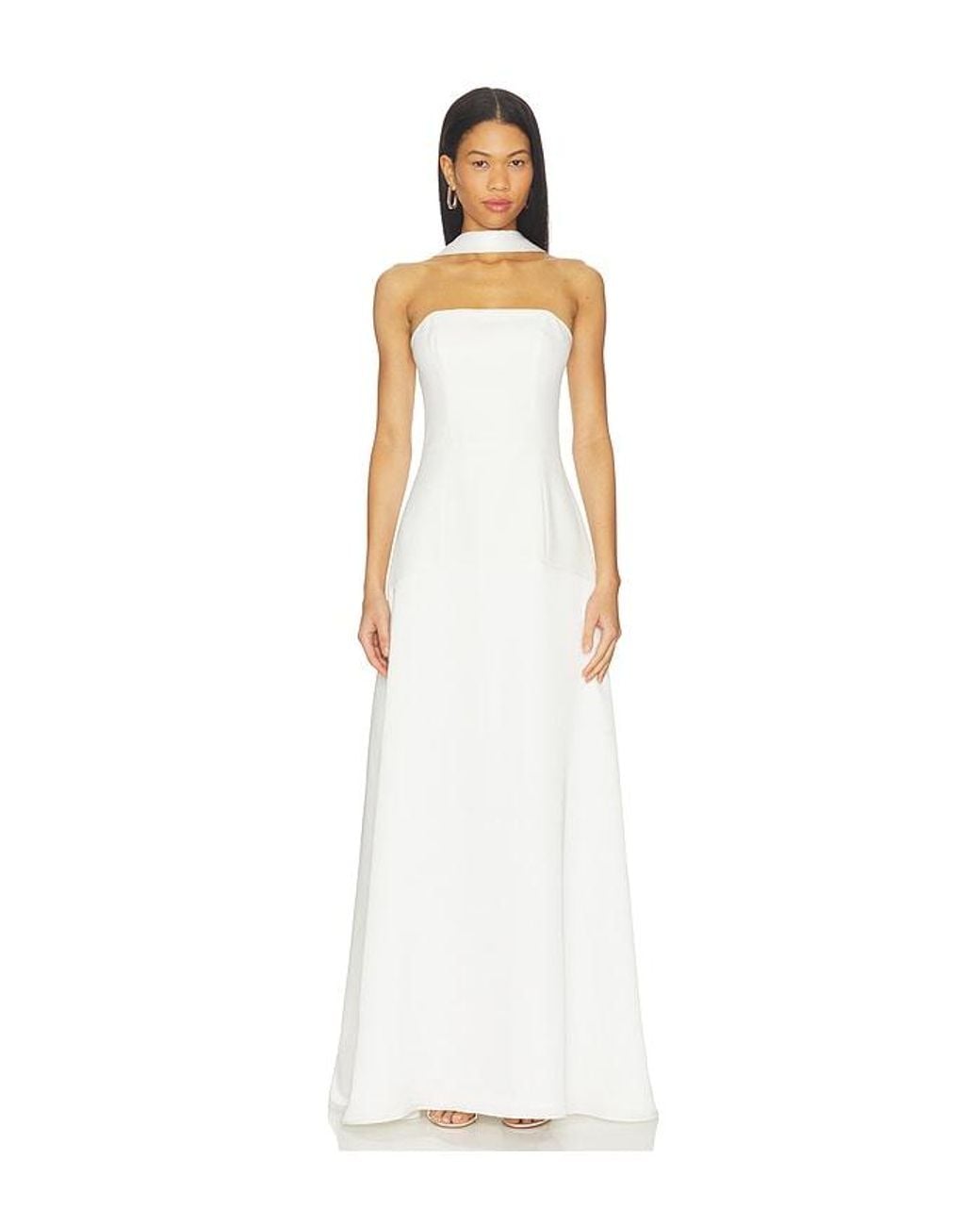 Elliatt White Noralyn Strapless Gown