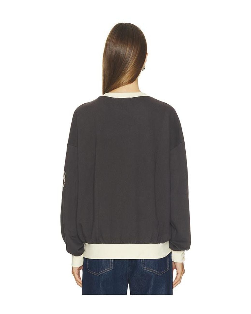 Daydreamer Black Stolen From Odessa Oversized Crew Sweatshirt