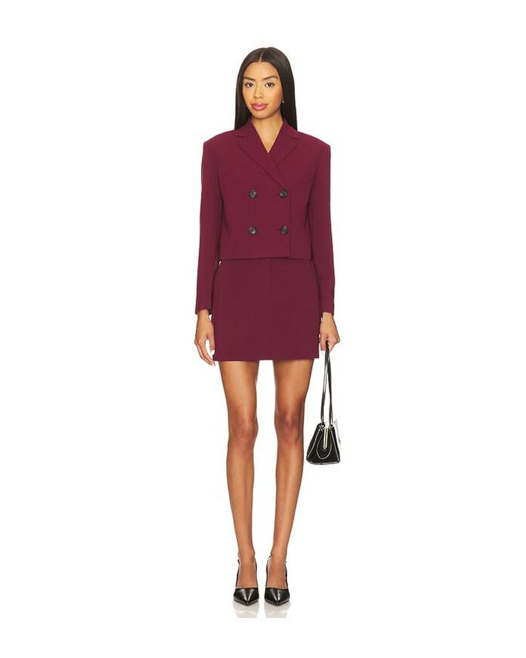Theory Red Crop Jacket Admiral