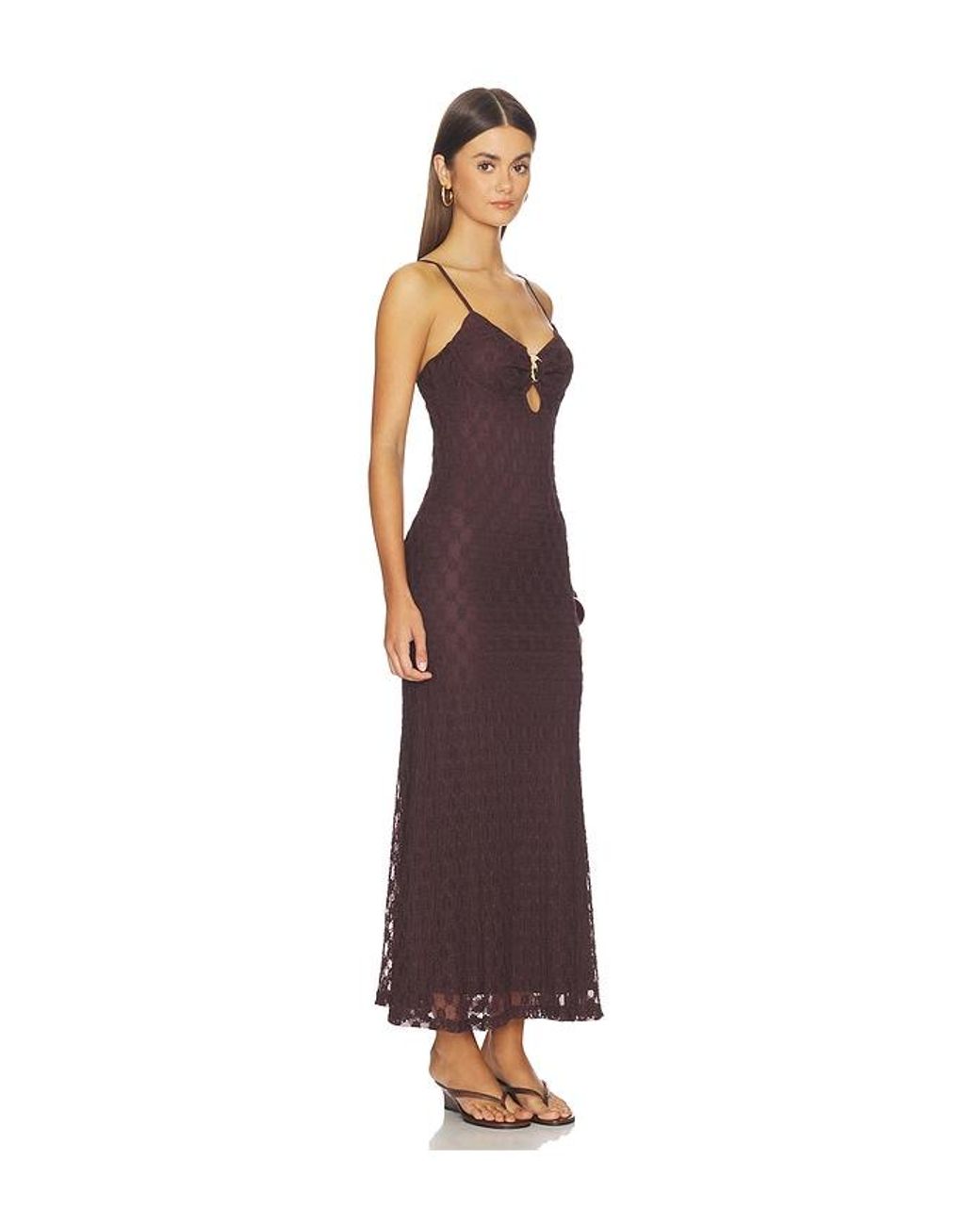 Bardot Brown Karla Clasp Dress