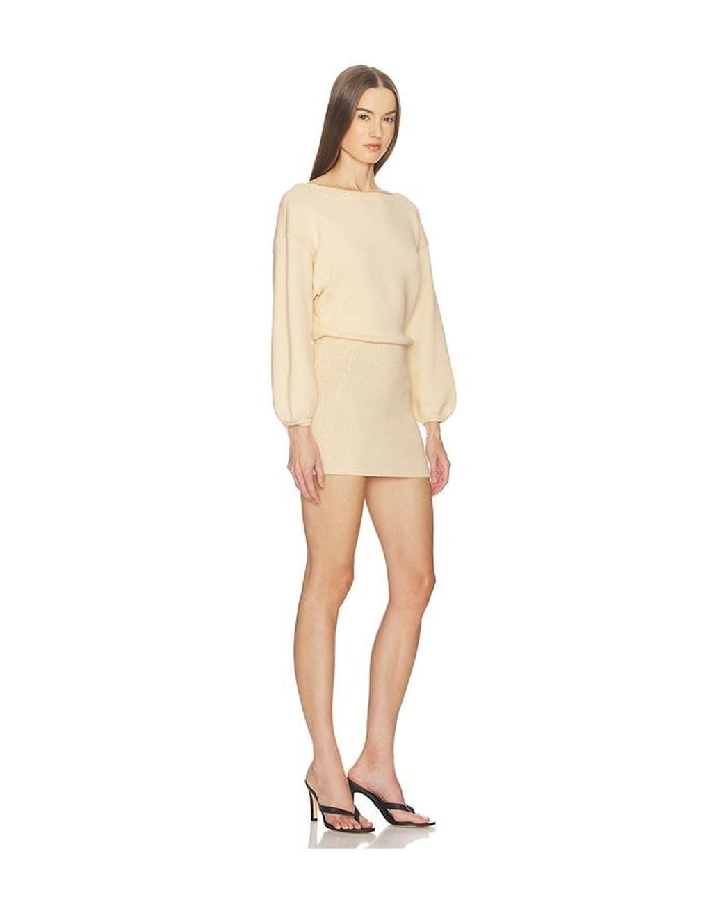 SRG Natural Eleanore Sculptured Knit Mini Dress