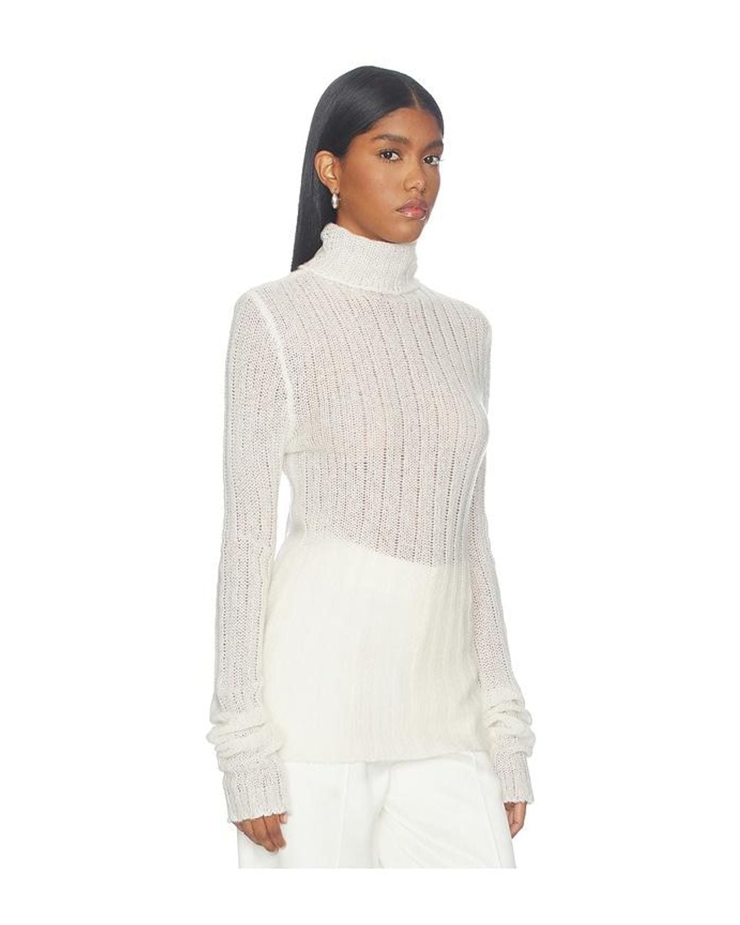 Lisa Yang White Emiliana Sweater