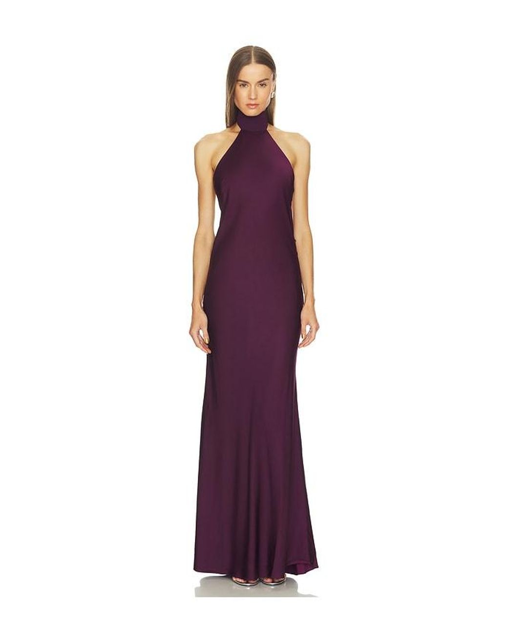 LOBA Purple Alexis Bias Gown