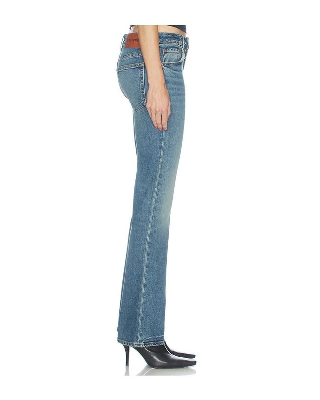 GRLFRND Blue Melanie Low Rise Boot Cut