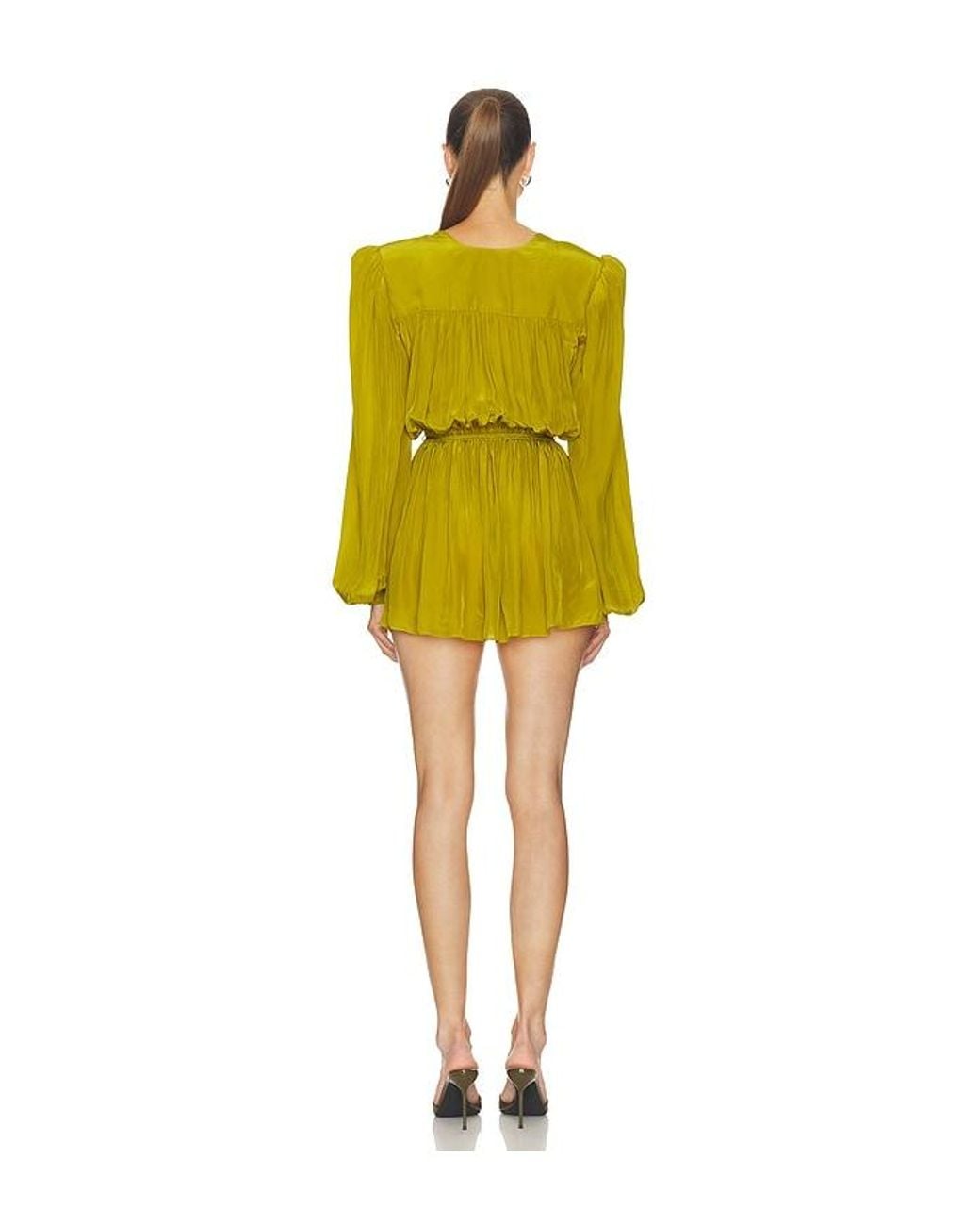 Camila Coelho Yellow Lili Mini Dress