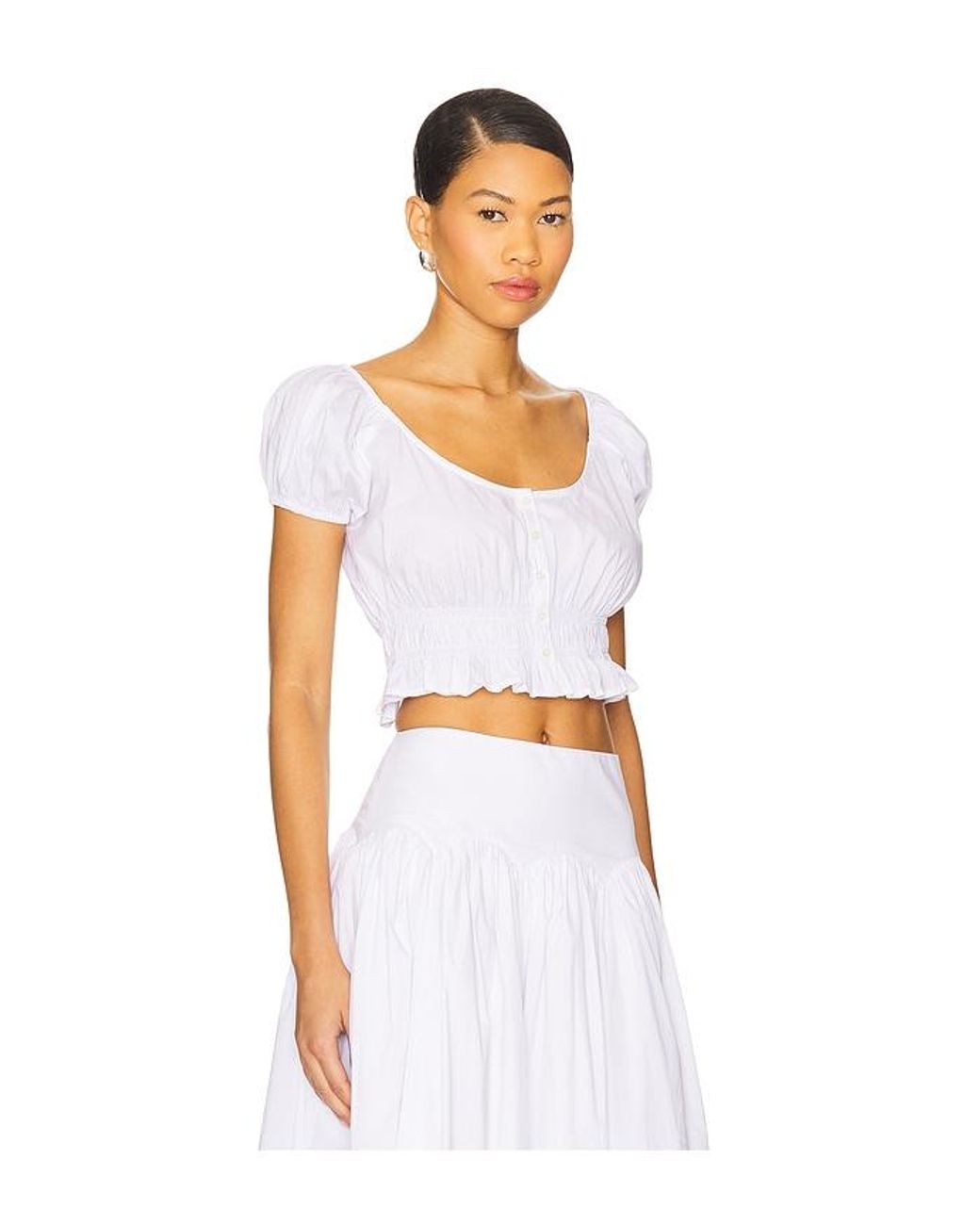 LPA White Brigette Top