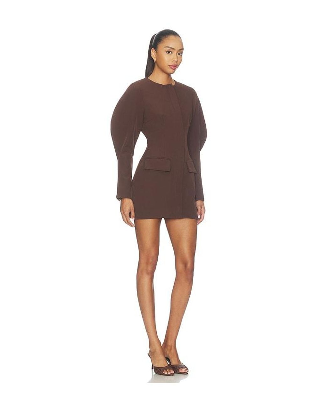 ALL THE WAYS Brown Margot Mini Dress