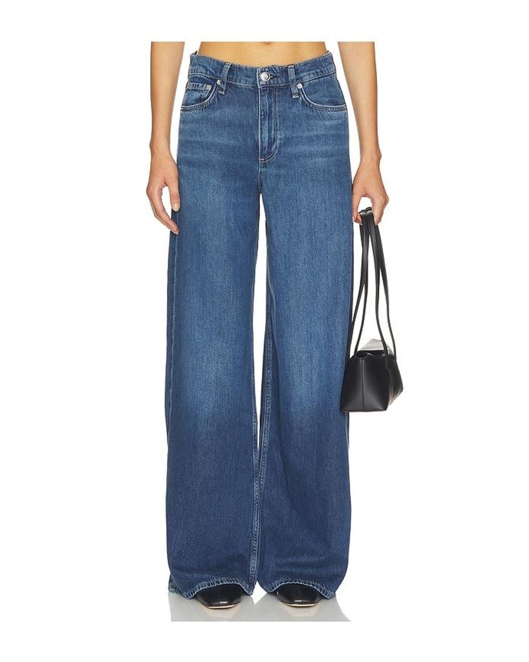 Rag & Bone Blue Weite Jeans Sofie