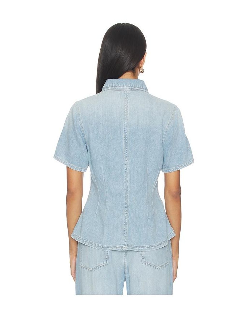 DL1961 Blue Dl Aura Joice Denim Shirt