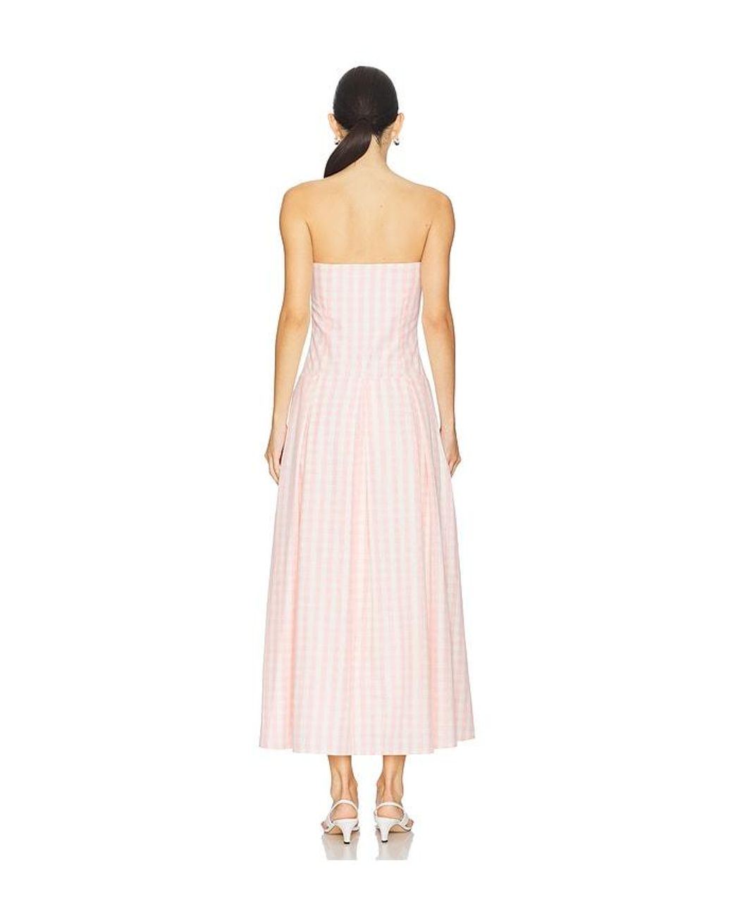 MORE TO COME White Adley Strapless Maxi Dress