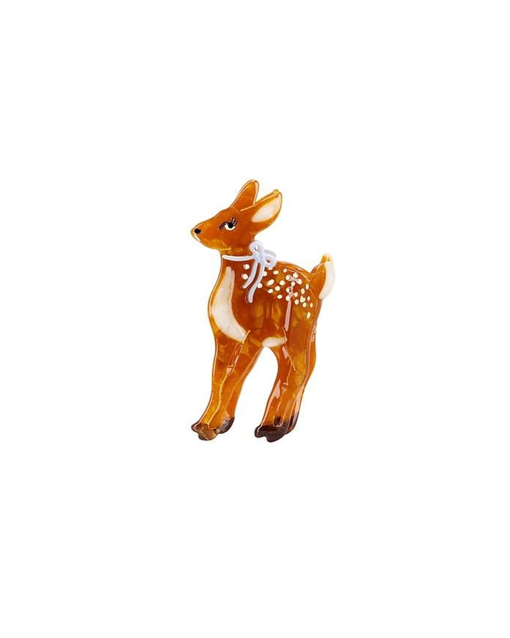 Solar Eclipse Multicolor Hand-Painted Fawn Claw Hair Clip