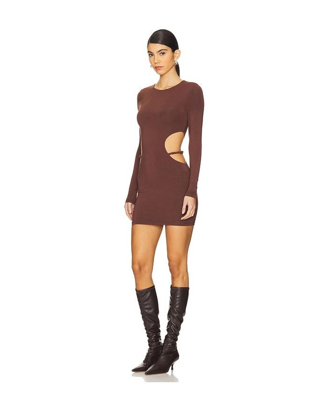 ROBE TORIANNA en Chocolate superdown en coloris Red