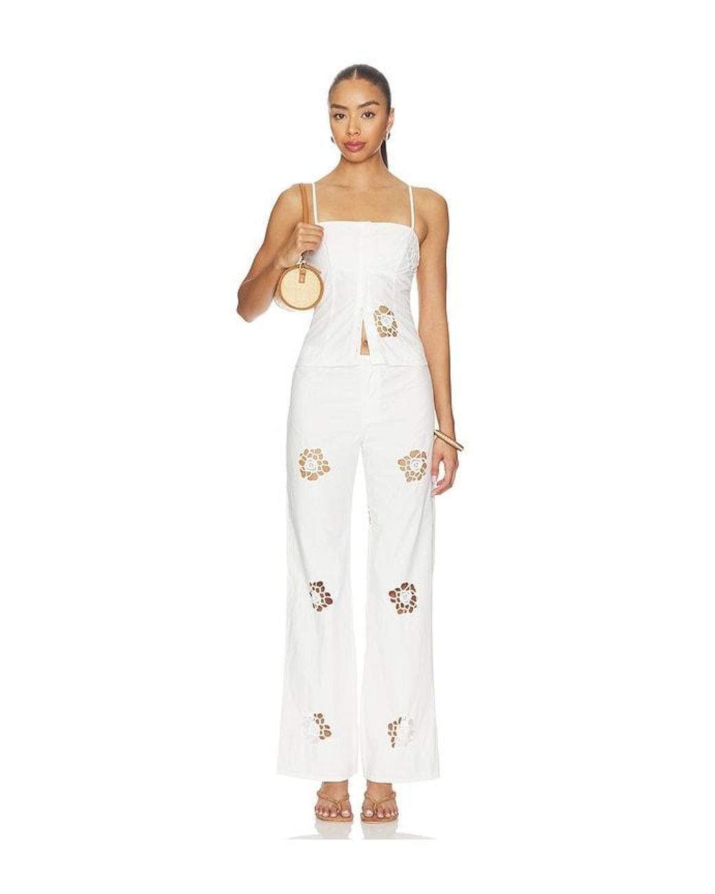 MORE TO COME White Blanca Cami Top