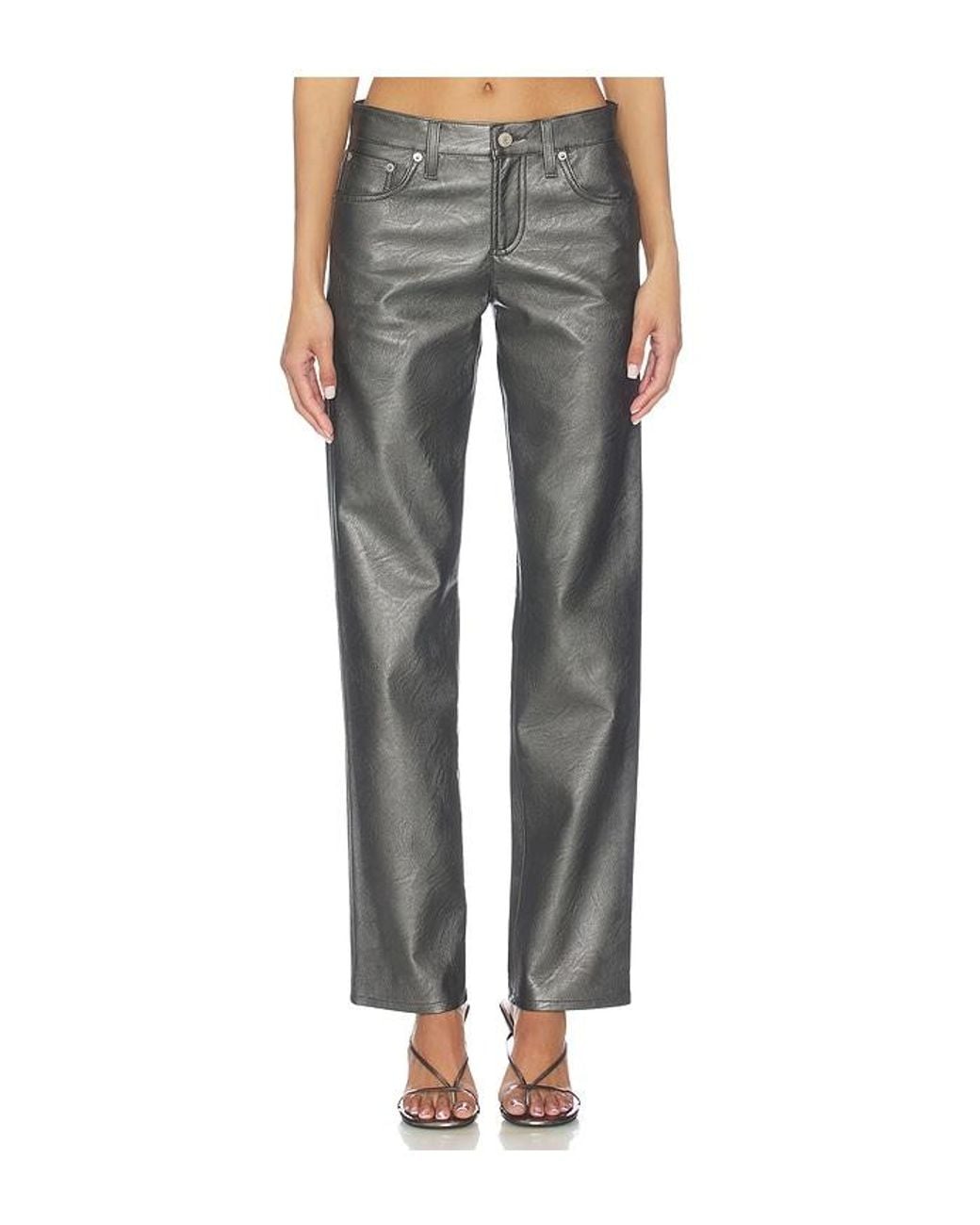 Agolde Gray Low Rise Slim Pants