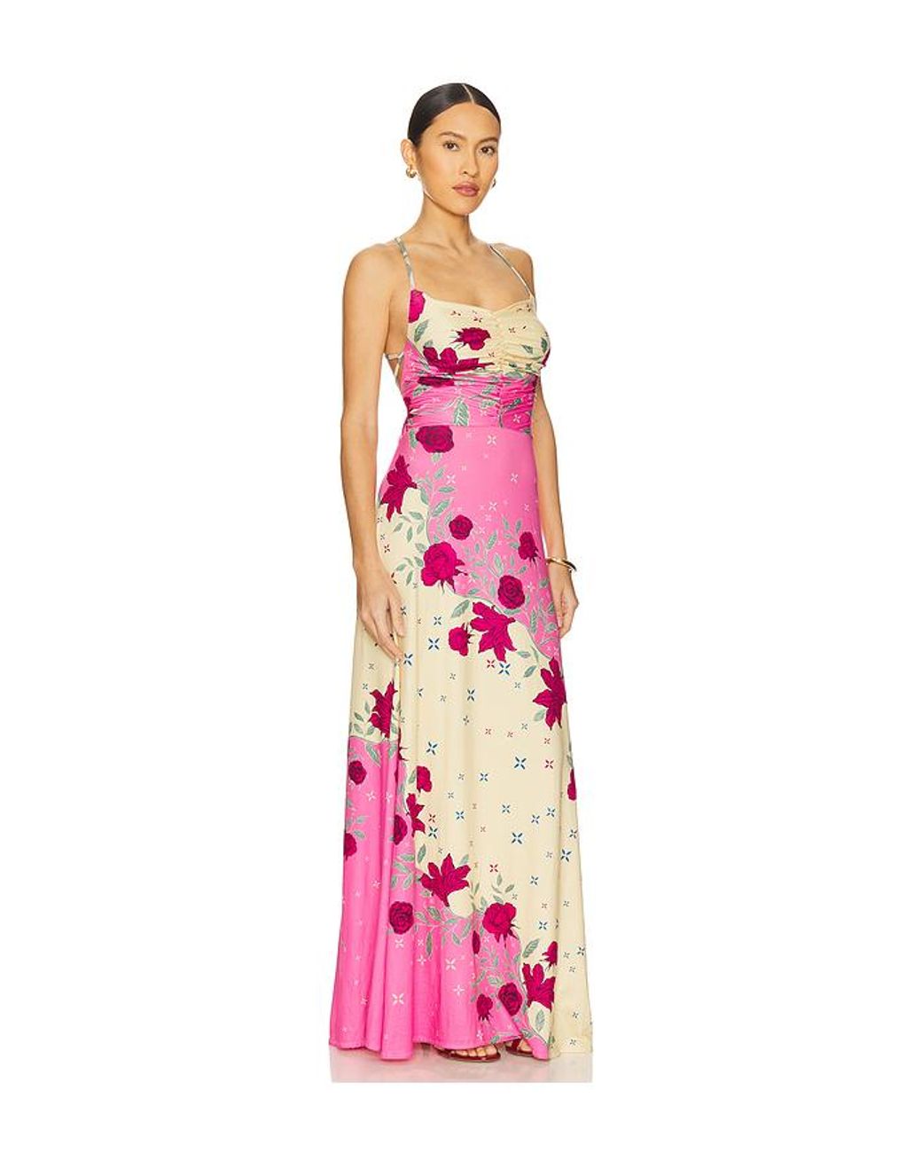 Agua Bendita Pink X Revolve Arista Maxi Dress
