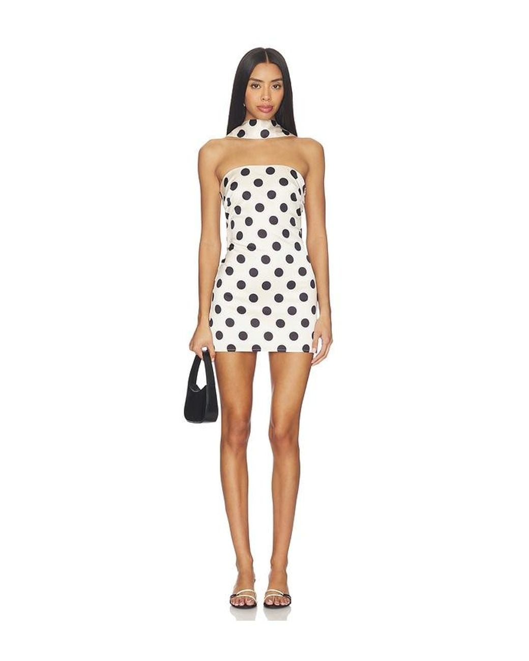 MORE TO COME White Hartlen Strapless Mini Dress