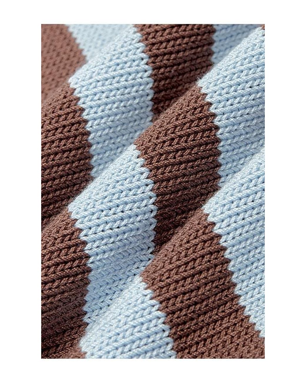 SRG Blue Izabelle Striped Knit Short