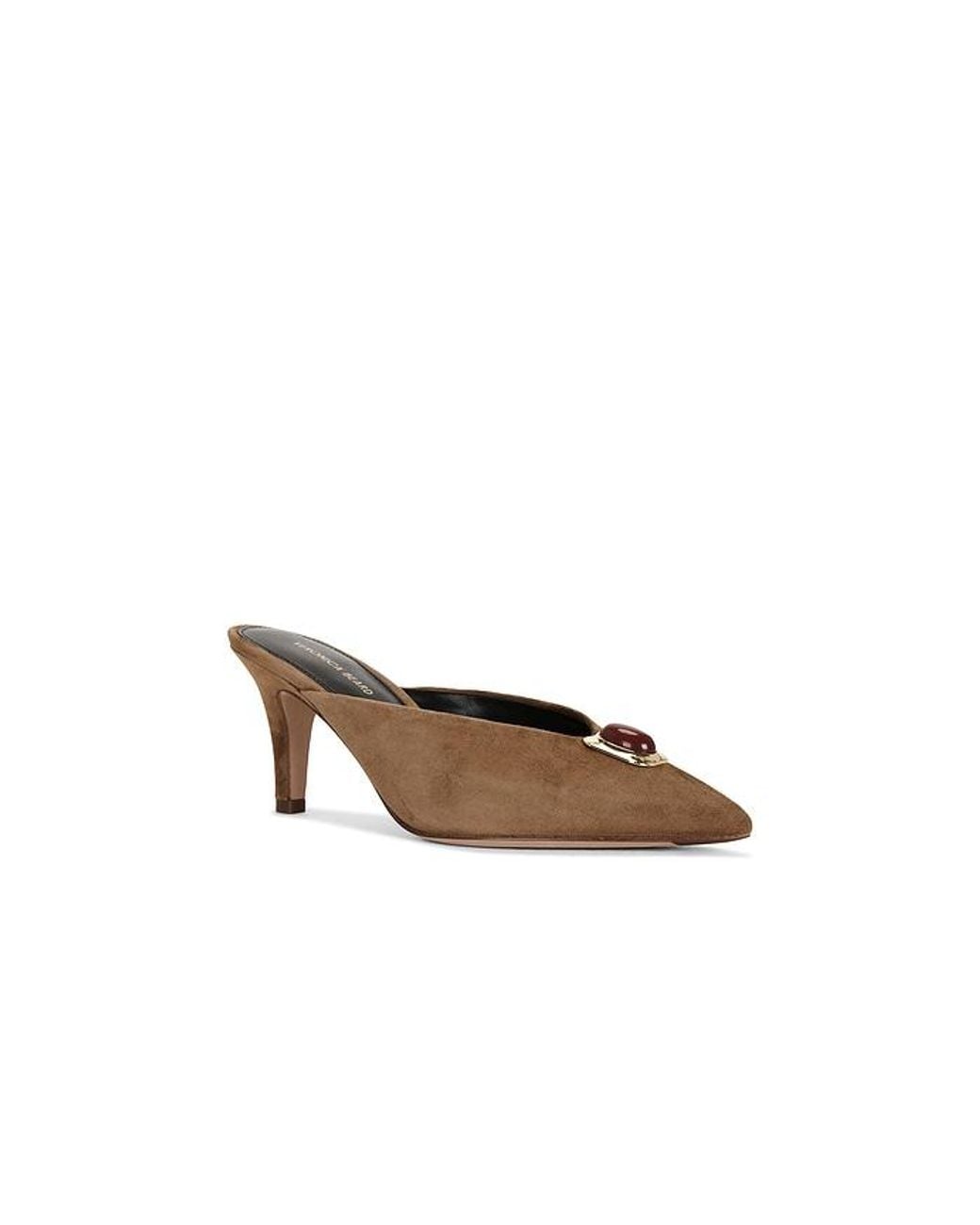 Veronica Beard White Rochelle Cabochon Mule Pump