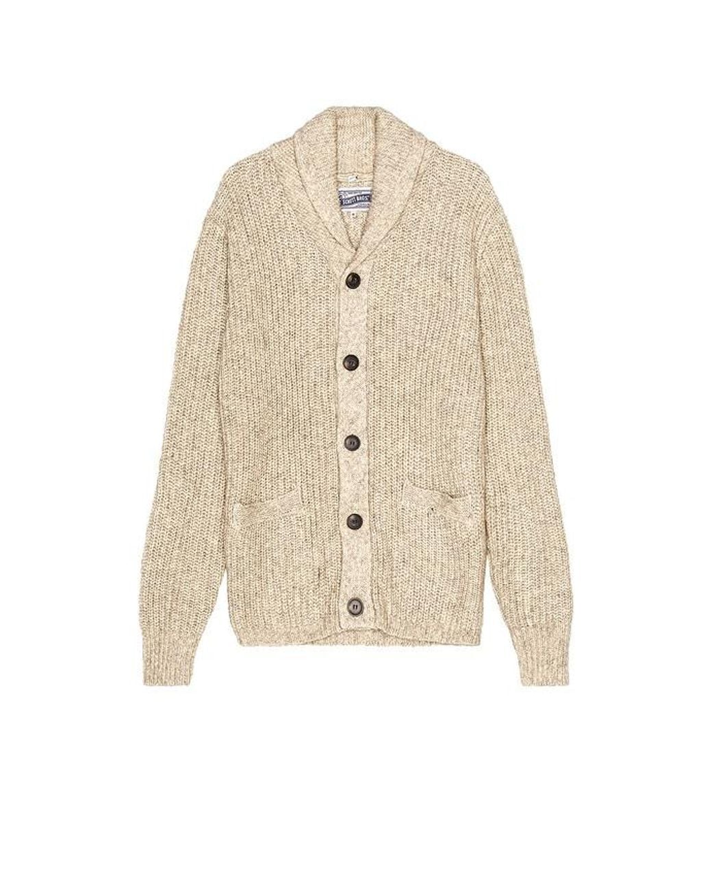 Schott Nyc Natural Yak Blend Cardigan for men