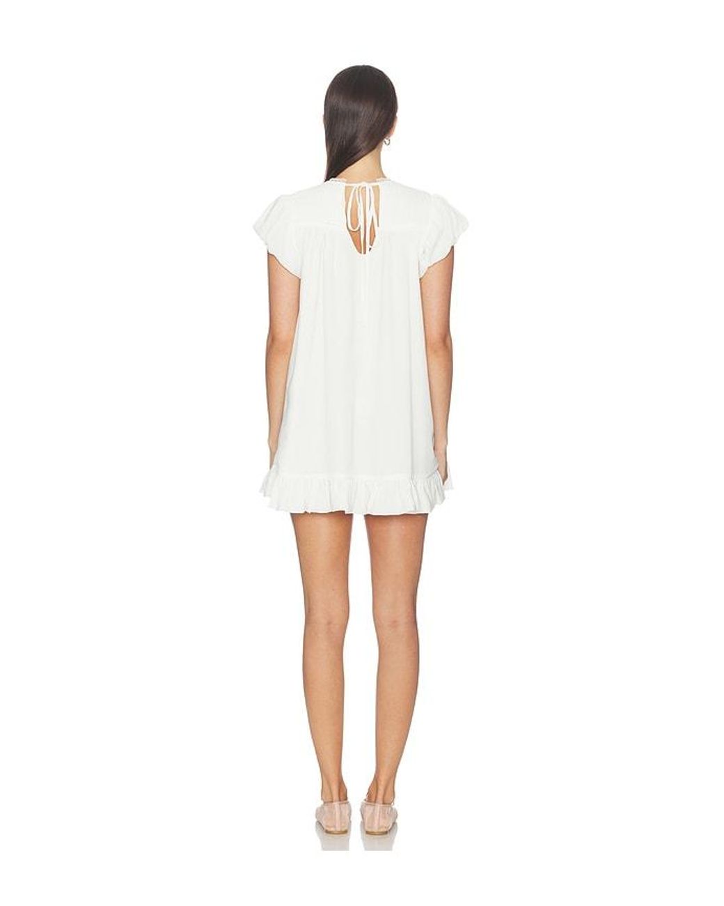 Amelie Teje White Sabrina Mini Dress
